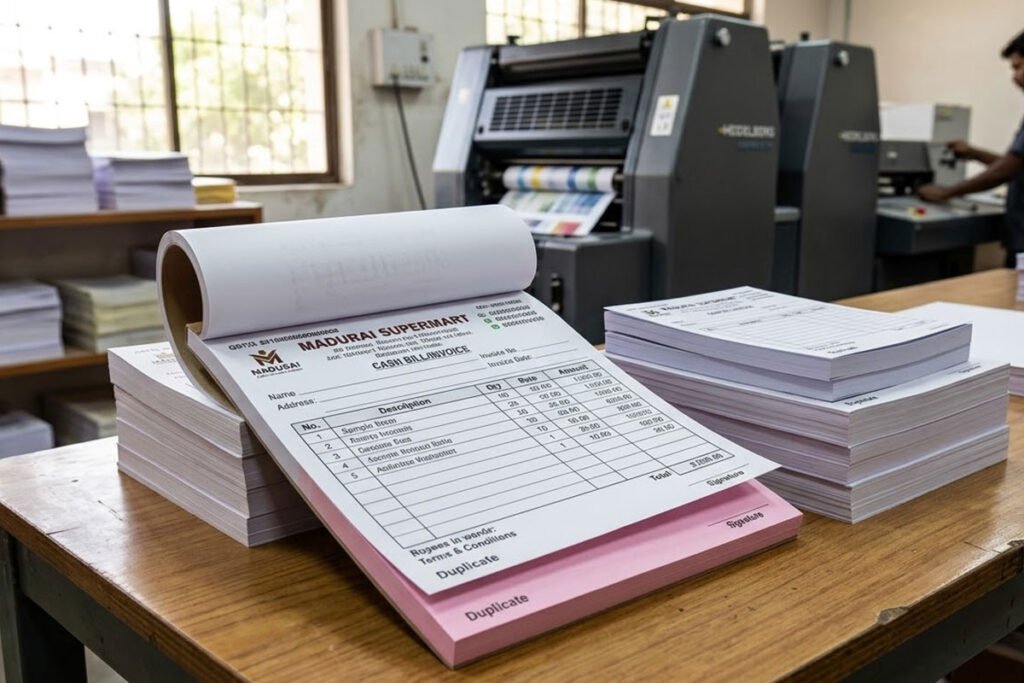 Bill Book Printing Service in Madurai